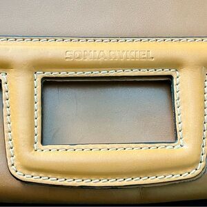 Sonia Rykiel Tan Leather Clutch